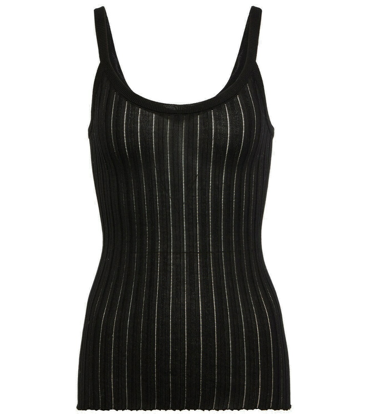Photo: Petar Petrov Taro ribbed-knit silk tank top