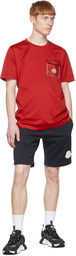 Moncler Red Cotton T-Shirt