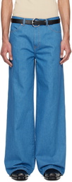 RECTO Blue Flared Fit Jeans