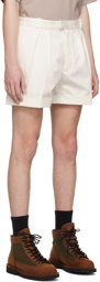 Acne Studios White Pleated Shorts