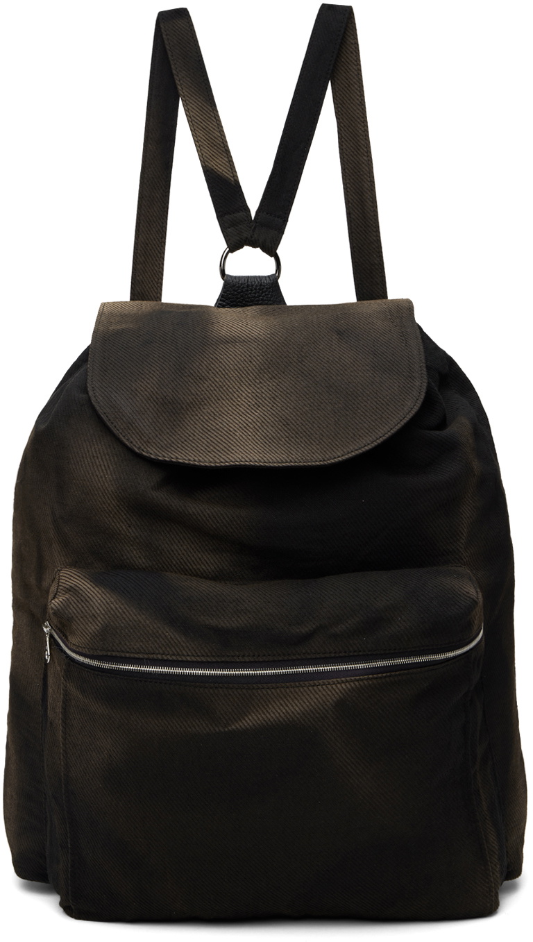 JiyongKim Black Sun-Bleached Backpack