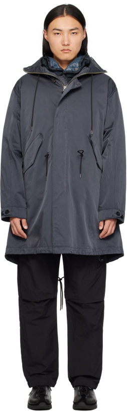 Photo: C.P. Company Black Micro Kei Explorer Parka Down Coat
