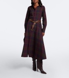 Polo Ralph Lauren Plaid cotton-blend shirt dress