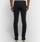 RtA - Skinny-Fit Paint-Splattered Stretch-Denim Jeans - Black