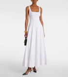 Staud Wells cotton poplin maxi dress