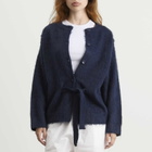 Deiji Studios Women's Belted Cardigan in Navy