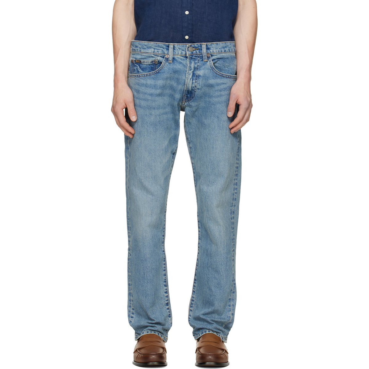 Polo Ralph Lauren Blue Varick Slim Straight Stretch Jean