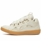 Lanvin Men's Curb Sneakers in Chalk