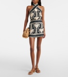 Johanna Ortiz Cutout printed minidress