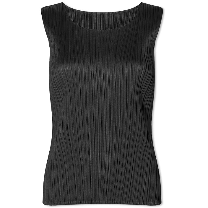 Photo: Pleats Please Issey Miyake Women's Basics Pleats Vest in Black