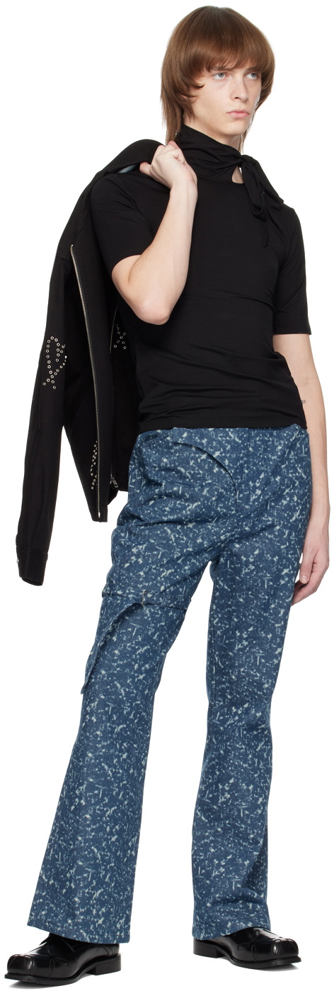The World Is Your Oyster Black Strap Turtleneck