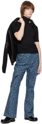 The World Is Your Oyster Black Strap Turtleneck