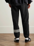 adidas Originals - Adicolor Neuclassics Tapered Striped Recycled-Shell Sweatpants - Black