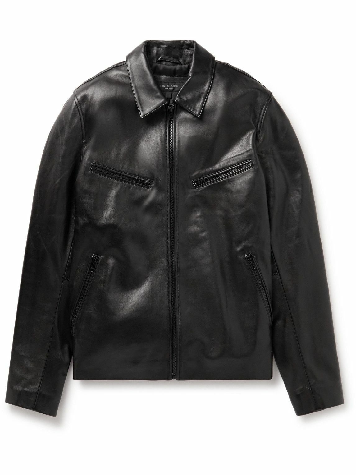 Photo: Rag & Bone - Oliver Leather Jacket - Black