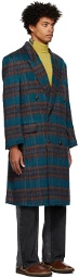 Andersson Bell Blue & Brown Cynthia Coat