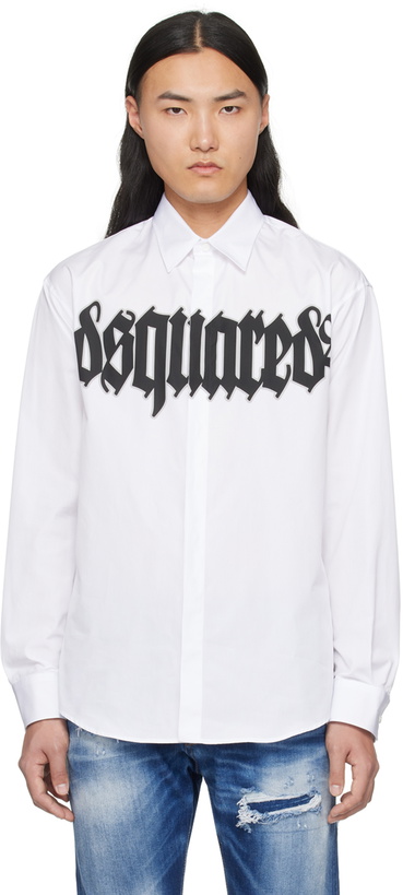 Photo: Dsquared2 White Gothic D2 Shirt