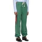 Gucci Green Denim Web Lounge Pants