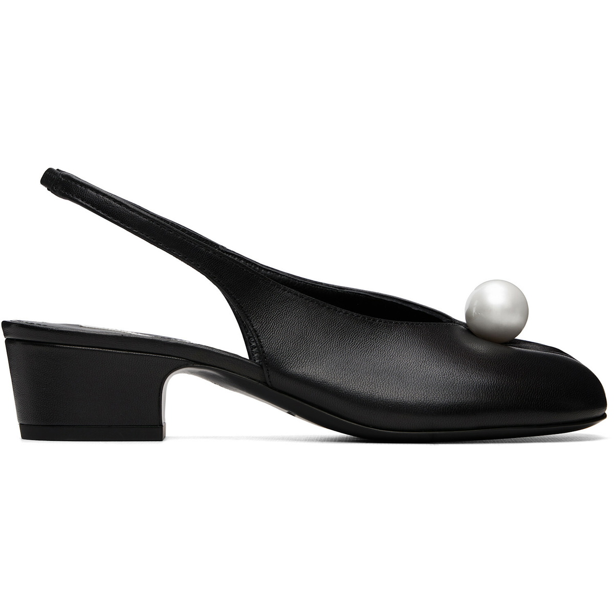 Sandy Liang Black Pearl Slingback 40 Heels