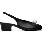 Sandy Liang Black Pearl Slingback 40 Heels