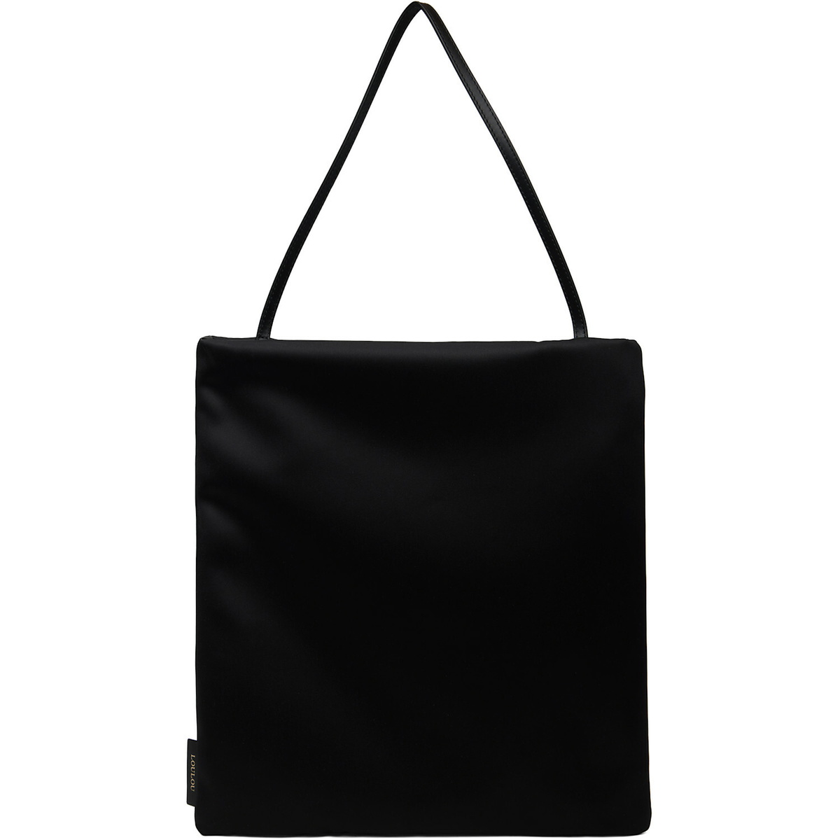 Loulou de Saison Black Anthea Satin Day Tote