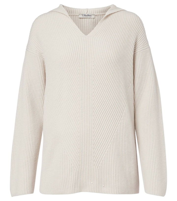 Photo: 'S Max Mara Falcone ribbed-knit wool hoodie