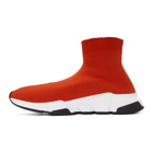 Balenciaga Red Speed High-Top Sneakers