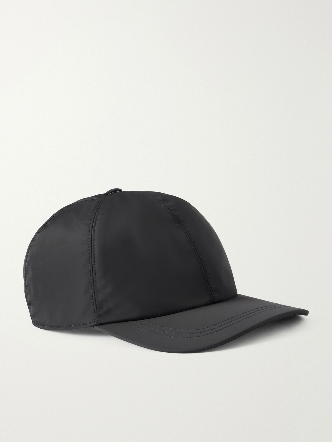 Canali - Logo-Appliquéd Shell Cap - Black