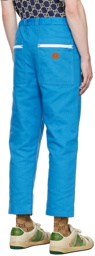 Gucci Blue Zip Trousers