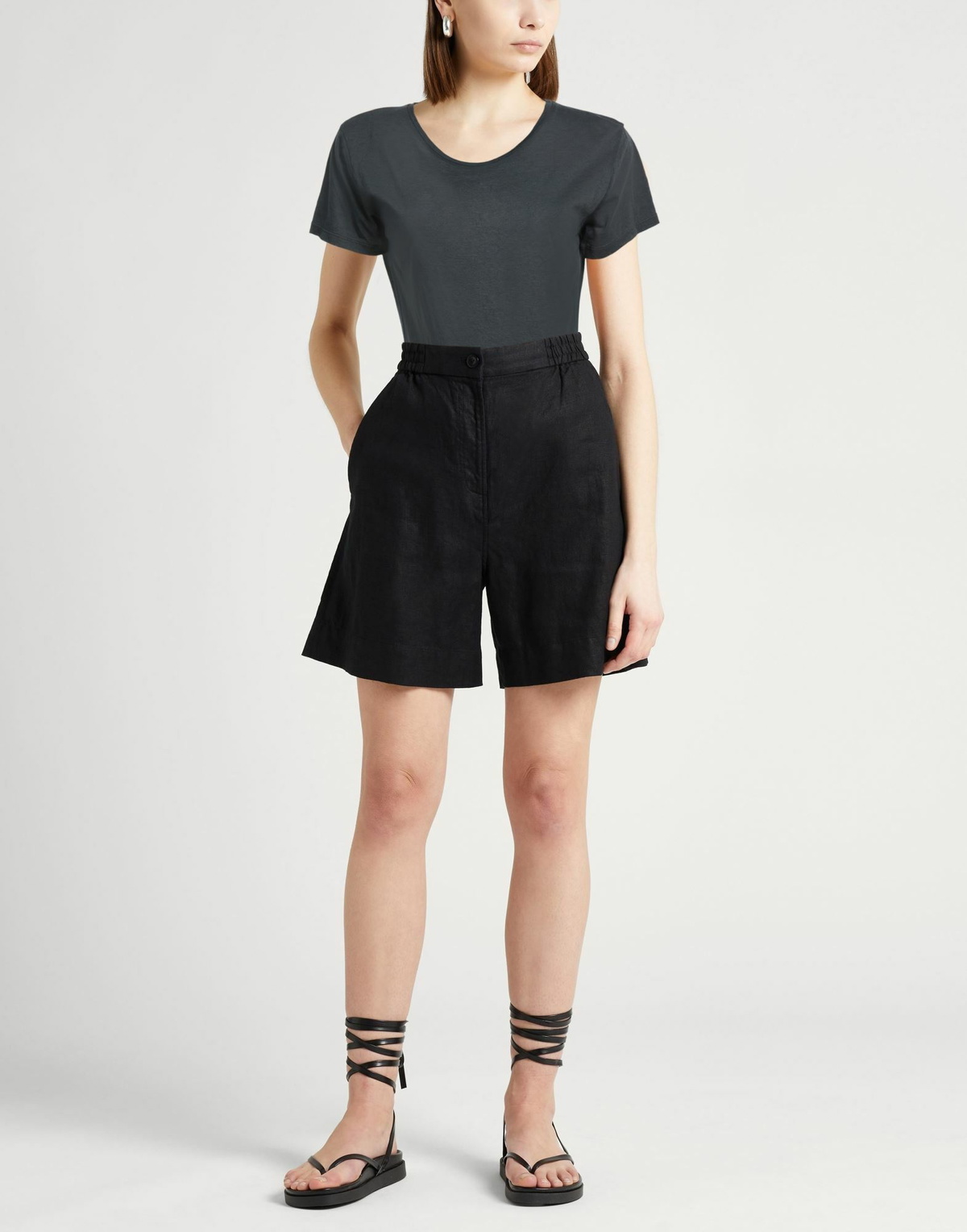 Massimo Alba Womens T-shirt Charcoal