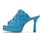 Bottega Veneta Blue Board Heeled Sandals