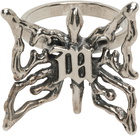 MISBHV Silver Butterfly Ring