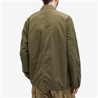 C.P. Company Men's Flatt Nylon Chore Jacket in Ivy Green