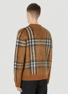 Denver Check Sweater in Brown