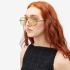 Bottega Veneta Eyewear Bottega Veneta BV1344S Sunglasses in Black/Yellow 