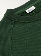 Schiesser - Jan Textured Organic Cotton-Blend Sweatshirt - Green