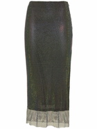 ROTATE - Caitlin Beaded Long Skirt W/slit