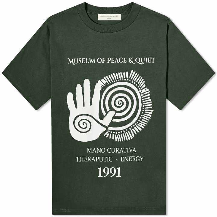 Photo: Museum of Peace and Quiet Men's Mano Curavita T-Shirt in Forest