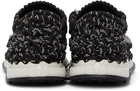 Valentino Garavani Black & Grey Crochet Sneakers