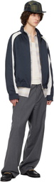 Solid Homme Navy Contrast Track Jacket