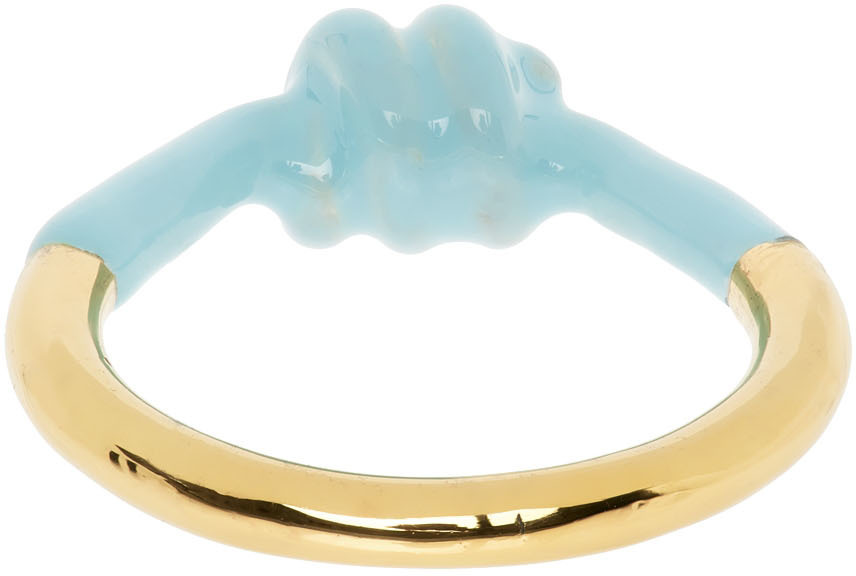 Marshall Columbia SSENSE Exclusive Blue Alan Crocetti Edition Knot Ring