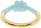 Marshall Columbia SSENSE Exclusive Blue Alan Crocetti Edition Knot Ring