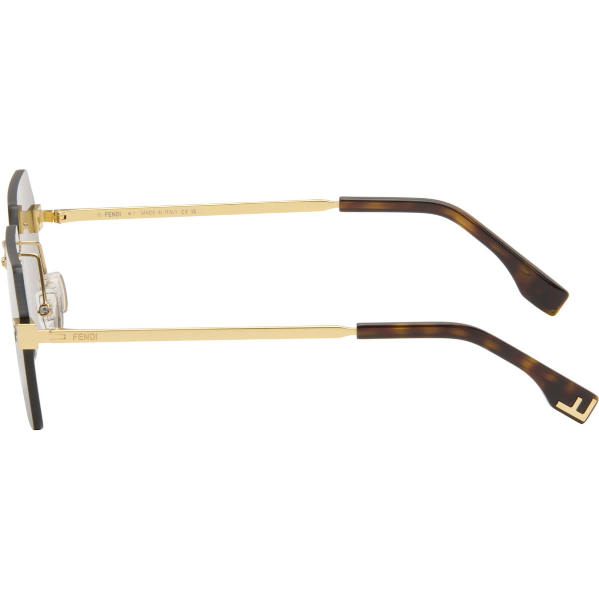 Fendi Gold Fendi Sky Sunglasses