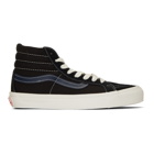 Vans Black and Blue OG Sk8-Hi LX Sneakers