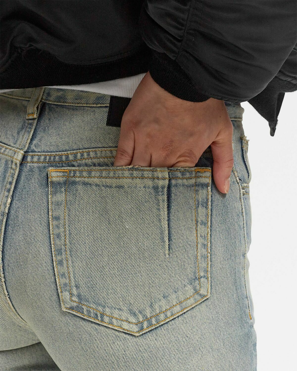 Won Hundred Genoa Coated Denim Blue Jeans