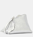 The Attico Day Off metallic leather shoulder bag