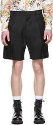 Dsquared2 Black Wool Shorts