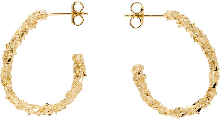 Photo: Veneda Carter Gold VC003 Medium Open Hoop Earrings