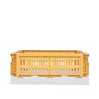 HAY Small Recycled Mix Colour Crate in Golden Yellow