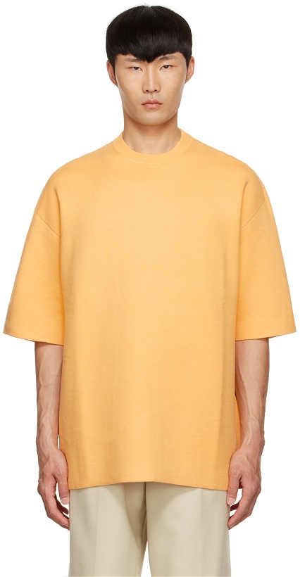 Photo: Peter Do Yellow Viscose T-Shirt