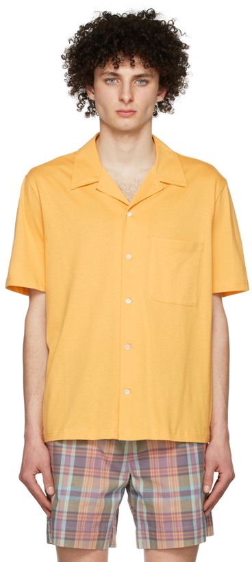 Photo: PS by Paul Smith Yellow Cotton Short Sleeve Shirt